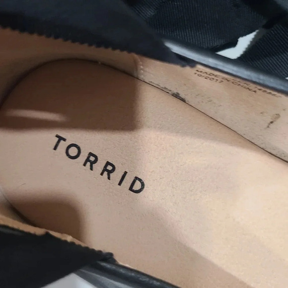 Torrid lace up ballet flats- 10W black - Picture 4 of 5